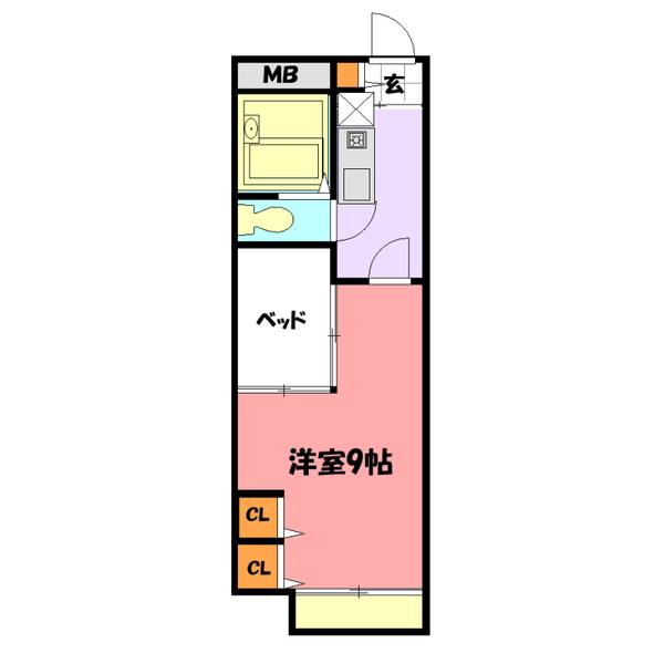 ＪＲ山陽本線 西明石駅 徒歩21分 2階建 築21年(1K/2階)の間取り写真