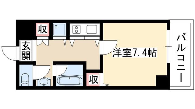 IZUMI(1K/3階)の間取り写真