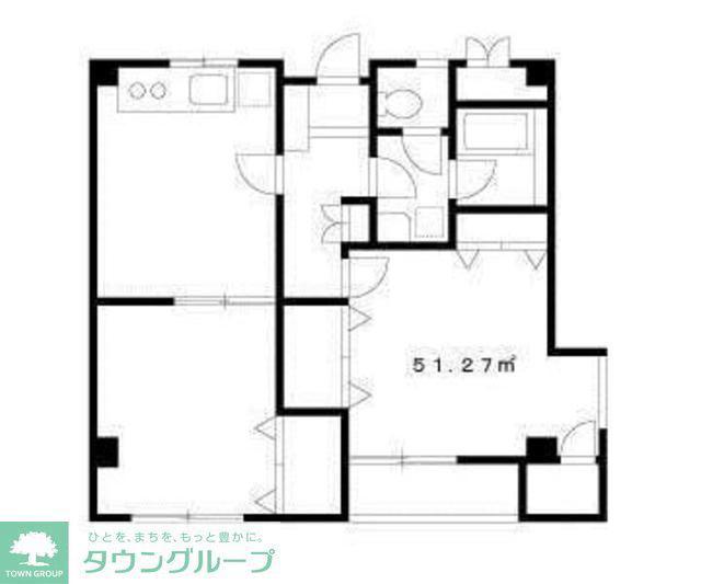 マルメラータ(2DK/1階)の間取り写真