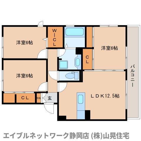 BIRNEN(3LDK/2階)の間取り写真