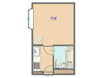 CASA成田(ワンルーム/4階)の間取り写真