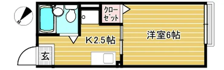 ジュネス新検見川 2階階 間取り