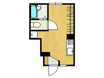 ソフィスコート地御前(ワンルーム/1階)の間取り写真