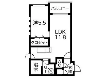 カームヴィレッジ(1LDK/5階)の間取り写真