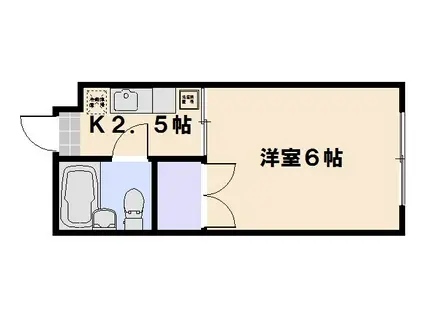 BM-8ビル(1K/3階)の間取り写真