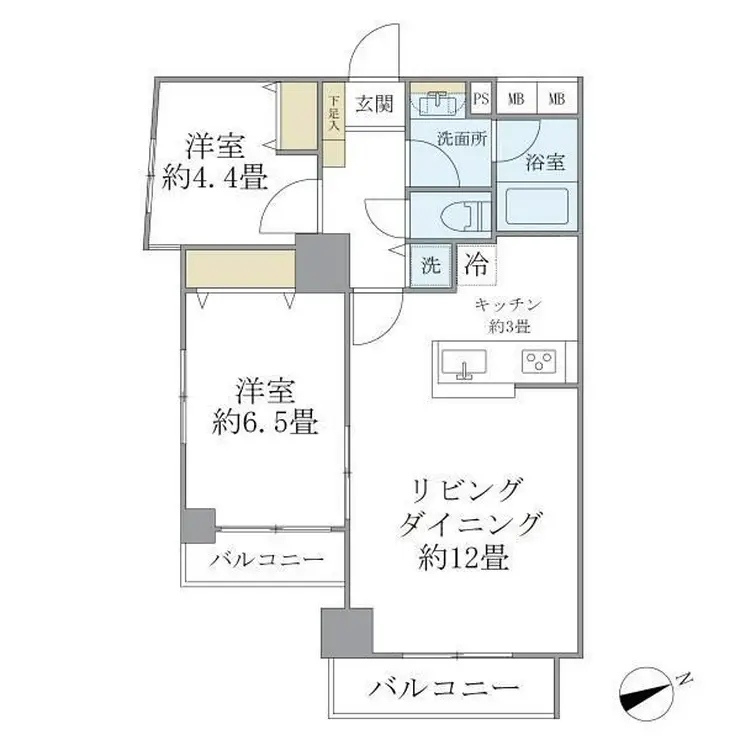 KDXレジデンス秋葉原 5階階 間取り