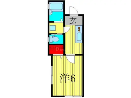 アパートメントK VOL.III(1K/2階)の間取り写真