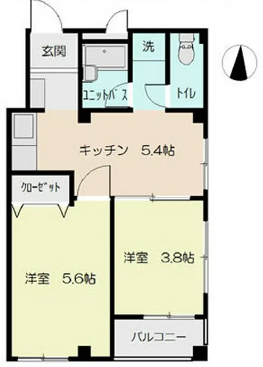 栄町ハイツ 3階階 間取り
