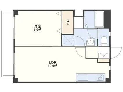 ビードロヒルズ(1LDK/3階)の間取り写真