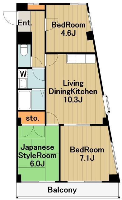 ロイヤルタウン下九沢(3LDK/2階)の間取り写真