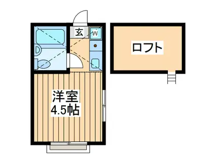 エテルナ若松(ワンルーム/1階)の間取り写真