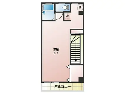 MIWAブライトンヒルズ(1K/2階)の間取り写真