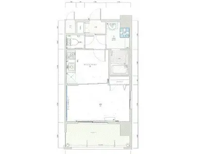 ピュアドームティアラ大手門(ワンルーム/2階)の間取り写真