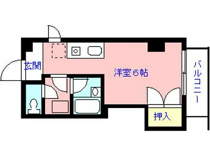 プリマベーラ検見川(ワンルーム/3階)の間取り写真