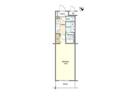 BLESS北新宿 ブレス北新宿(ワンルーム/5階)の間取り写真