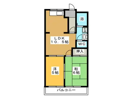 ぺんぎんホームズ(2LDK/1階)の間取り写真