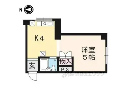 メゾンPIPI(1K/5階)の間取り写真