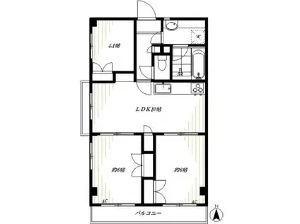 マリーンシティハイム(3LDK/3階)の間取り写真