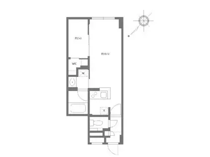 グローリオシェルト駒込(1LDK/1階)の間取り写真