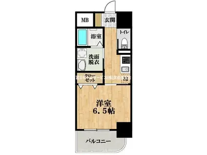 ふぁみゆ山之内(1K/5階)の間取り写真