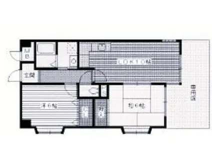 HOUSE20(2LDK/3階)の間取り写真