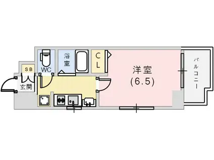エステムコート神戸西Ⅲフロンタージュ(1K/5階)の間取り写真