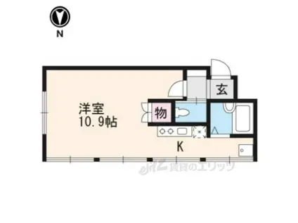 FELICITA(ワンルーム/3階)の間取り写真