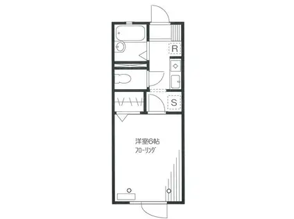 NOTRE CONTINEN(1K/2階)の間取り写真