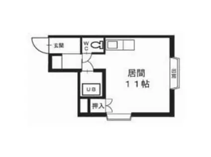 藤井ビル北10条(ワンルーム/4階)の間取り写真