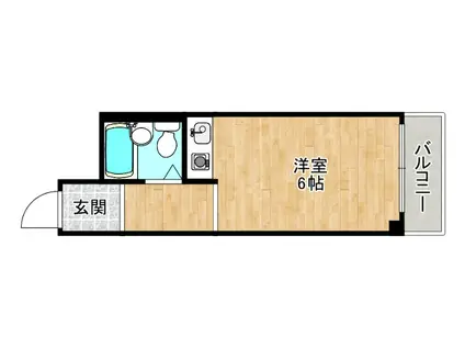 グレース壱番館(ワンルーム/1階)の間取り写真