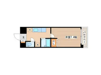 サンヴァーリオ新田駅前II(1K/7階)の間取り写真