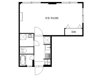 OKビル(1K/3階)の間取り写真