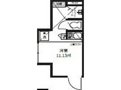 CASA平井(ワンルーム/1階)の間取り写真