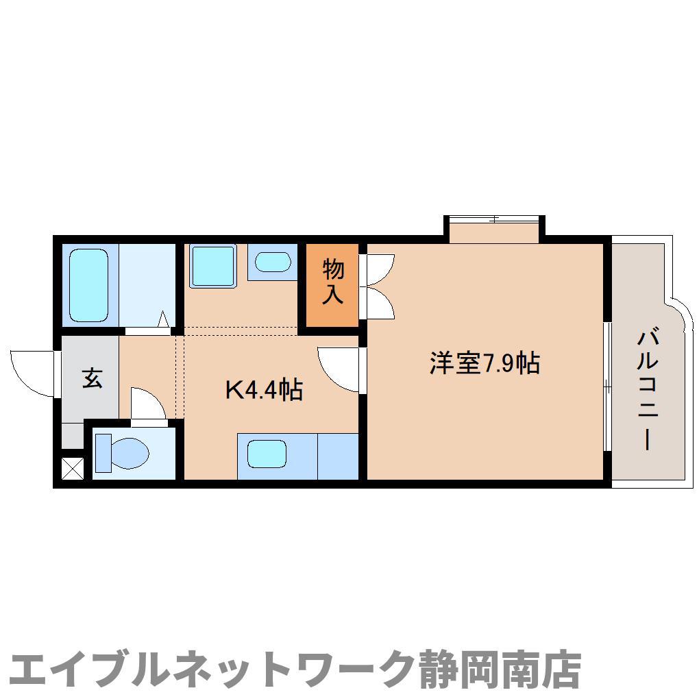 パラッティオ・H(1K/3階)の間取り写真
