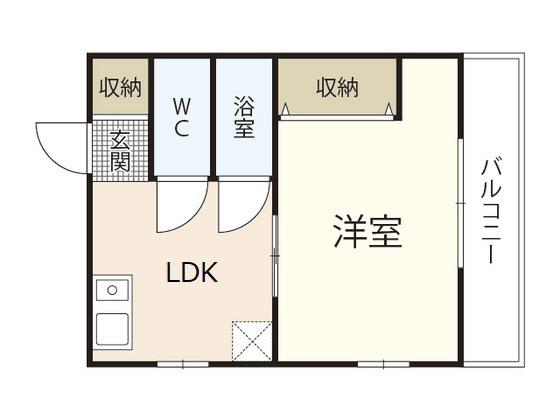 プレアデスIV(1LDK/4階)の間取り写真
