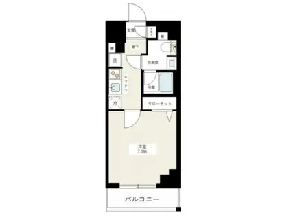 AZEST千住大橋(1K/3階)の間取り写真