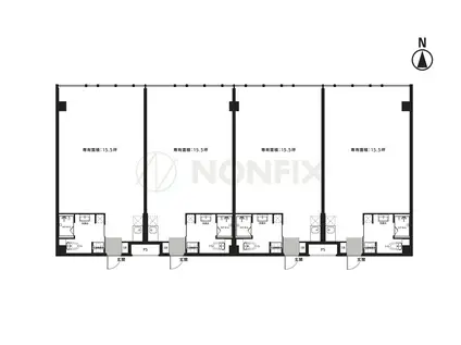 常盤ビル(ワンルーム/3階)の間取り写真