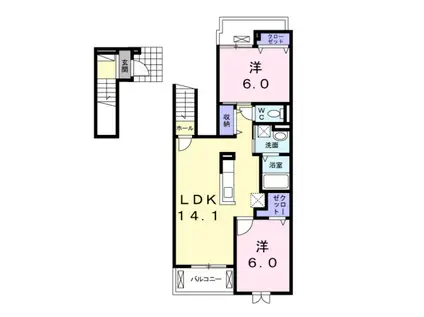 アルデール マンション(2SLDK/3階)の間取り写真