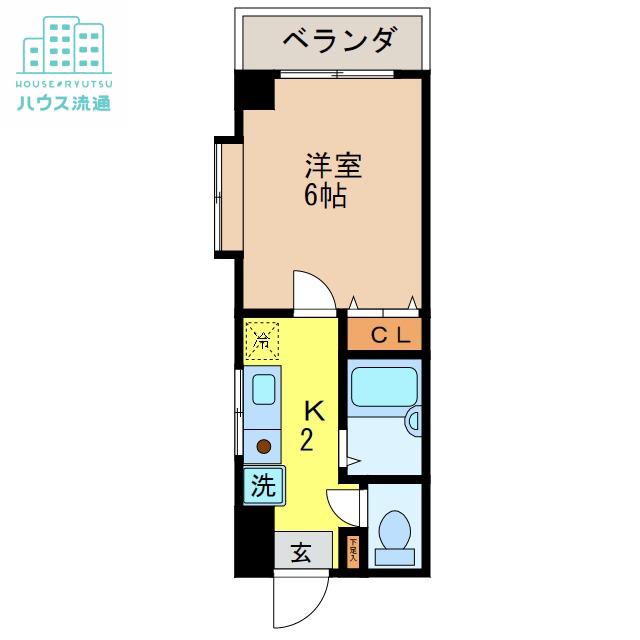 ブリアンジュールM&Y(1K/4階)の間取り写真