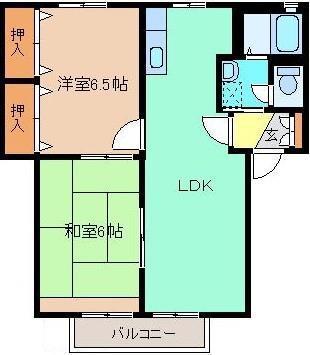 エル ラフィーネ(2LDK/2階)の間取り写真