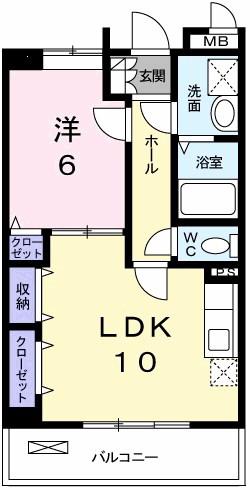 パストラルメゾン・グラン(1LDK/3階)の間取り写真