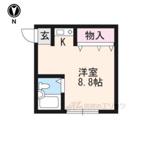 スタール堀池(ワンルーム/2階)の間取り写真