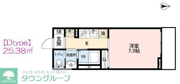 NAGI BASE-凪-(1K/2階)の間取り写真