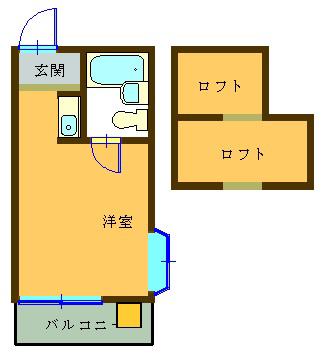 ダイアパレス101(ワンルーム/2階)の間取り写真