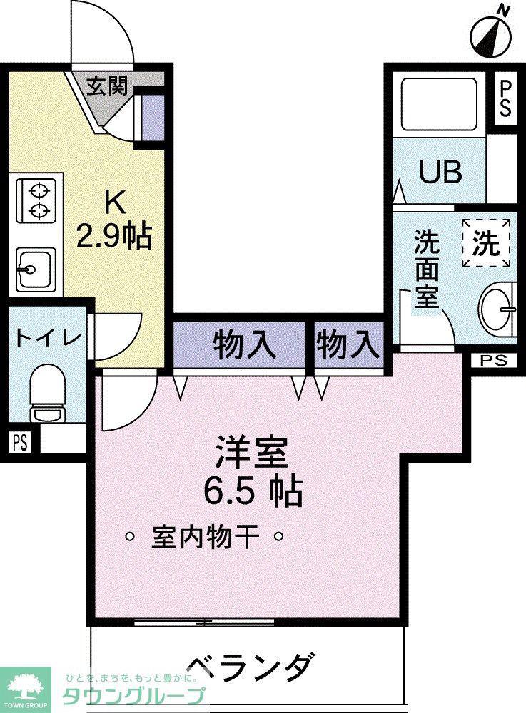 クレセント西新宿II(1K/3階)の間取り写真