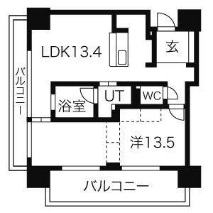 アーデン泉プレミア(2LDK/10階)の間取り写真