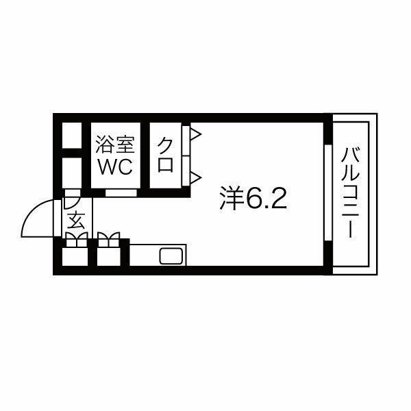 ラフォルテ大森(ワンルーム/4階)の間取り写真