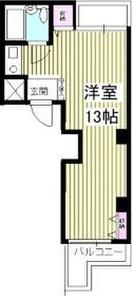 ラフィネ新栄(ワンルーム/6階)の間取り写真