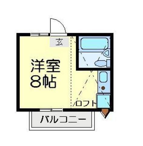 レザヴィ(ワンルーム/2階)の間取り写真