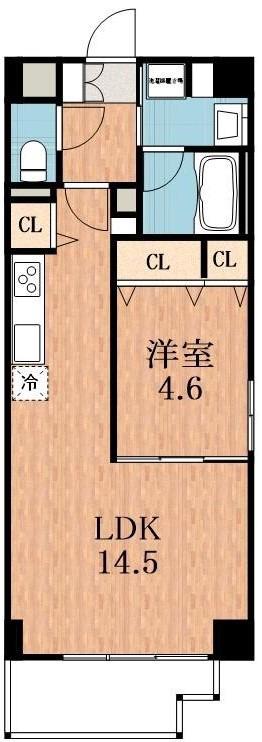 LOCOHOUSE阿倍野(1LDK/4階)の間取り写真